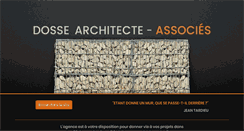 Desktop Screenshot of dosse-architectes.com